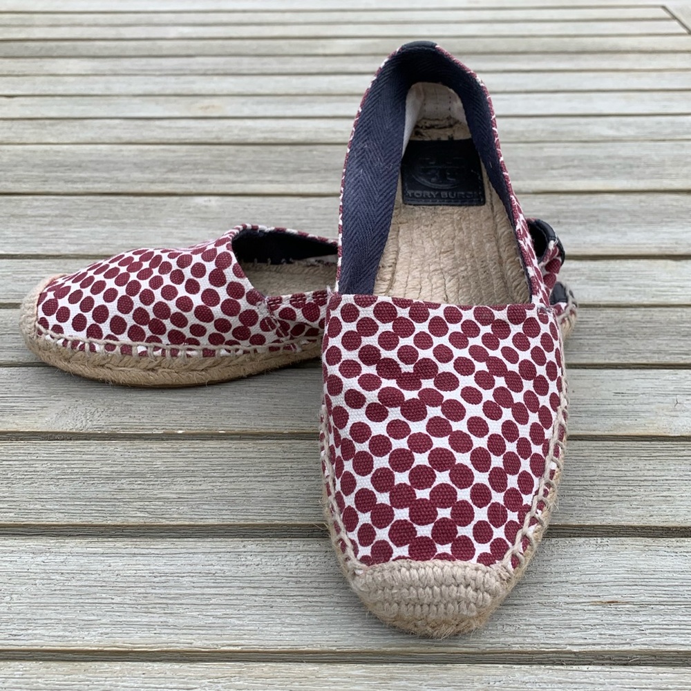 Tory Burch maroon espadrilles 7